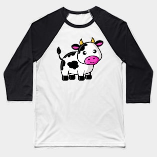 Cute cartoon cow Baseball T-Shirt